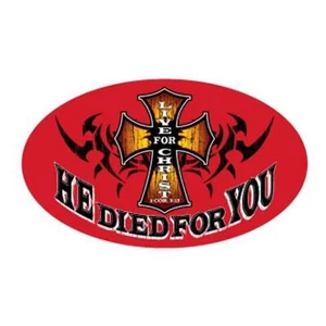 He Died For You Bumper Sticker Bulk Pack Of 9 - Picture 1 of 1