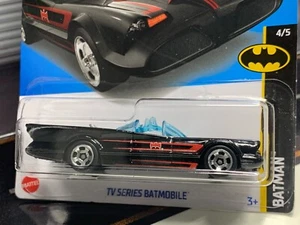 Hot Wheels 2022 Batman Serie de TV Batmóvil Negro Batman Serie 4/5 Tarjeta larga - Imagen 1 de 7