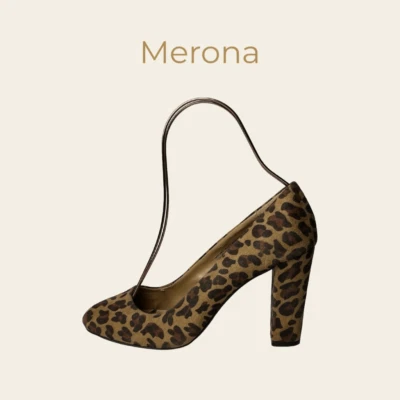 Merona Women’s Size 7.5 Leopard Print Block Heels - Image 1 of 4