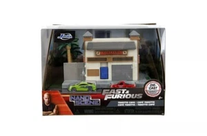 Jada Fast & Furious Nano Scene: Toretto Market/Café Diorama Set with Accessories - Picture 1 of 9