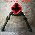 V10 LRA Rifle Bipod Compatible Picatinny Rail QD Mount Adjustable Carbon Fiber