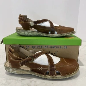 Josef Seibel NEW Womens Rosalie Walking Comfort Sandals Brown EU 41 10-10.5 - Picture 1 of 12