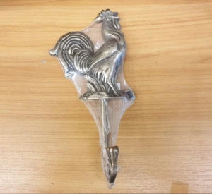 Messing Haken Aufhänger HALBER HAHN Figur Wandmontage Hut Mantel Vintage Wohndeko - Bild 1 von 6