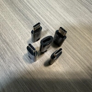 5x Micro USB Female to USB-C Type C Male OTG Adapter GH98-41290A - Free Shipping - Picture 1 of 9