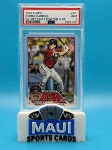 2023 Topps 8/50 Corbin Carroll Father’s Day Powder Blue RC #401 PSA 9 - Picture 1 of 2