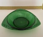 Anchor Hocking Forest Green Depression Glass Triangle Bowls Set of 5