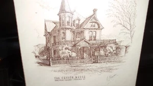Rosson House Heritage Square Phoenix Arizona signed print  b j Freese 1994 - Picture 1 of 4