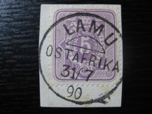 EAST AFRICA GERMAN COLONY Mi. #VL40 rare used Lamu forerunner stamp! CV $720.00 - Picture 1 of 2