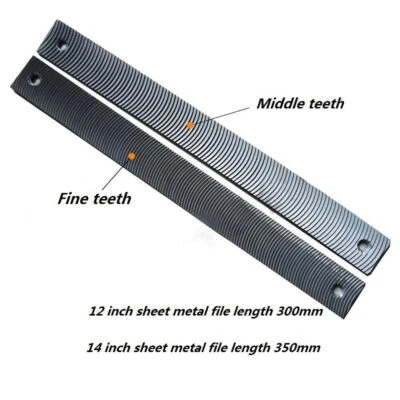 Car Body Files Blade 14" 350mm Fine Convex File Bodywork Panel Tool Double Hole - Image 1 of 4