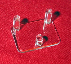 * 1 kleiner 2" drei (3) Stiftständer für Geode Geoden Fossilien Mineralien Gesteine - Bild 1 von 3