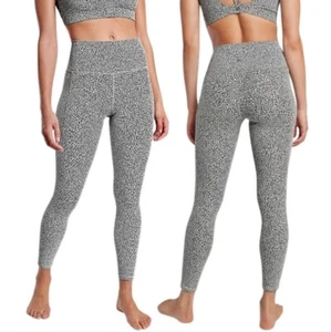 Athleta Salutation Stash Pocket II Textured 7/8 Tight Leggings 2X Black White - Picture 1 of 4
