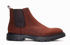 Vegan boot ankle chelsea breathable Bio Eco Corn lined flexible pull-on in brown