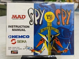 Spy Vs. Spy NES Nintendo solo manuale gioco ovale SOQ 1988 NES-SP-USA