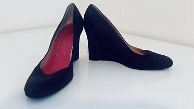 Vestido de tacón Kate Spade New York púrpura con cuña punta redonda talla 11 Foto 1 de 4