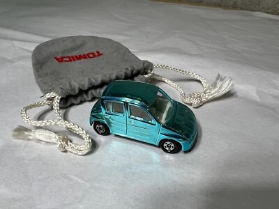 TOMY Tomica Shiny Series Toyota WiLL Vi Blue Chrome Plating Plated w/ Pouch - Image 1 of 4