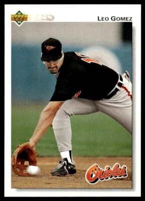 1992 Upper Deck #161 Leo Gomez Baltimore Orioles - Image 1 of 2