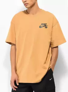NEW Nike SB T-Shirt (Nike Essentials Logo Gold T-Shirt) Large MSRP $35 - Picture 1 of 2