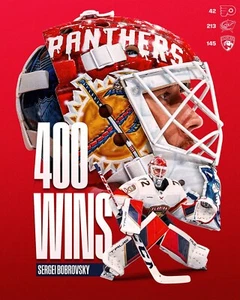 Sergei Bobrovsky 400 Career Wins Collage Florida Panthers 8x10 NHL Hockey Photo - Picture 1 of 1