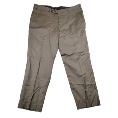 Pantalones de lana Ermenegildo Zegna para hombre talla 54R IT 38R pantalón tostado EE. UU. Foto 1 de 4