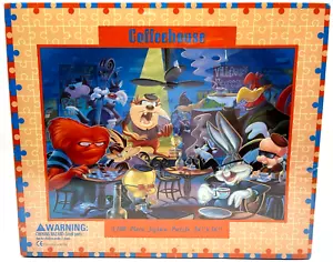 Warner Bros Coffeehouse Jigsaw Puzzle 1100 Piece 24" x 36" Bugs Bunny NEW SEALED - Picture 1 of 3