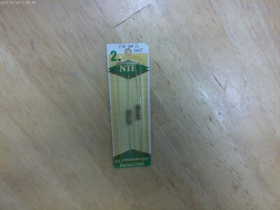 NTE ELECTRONICS 2 WATT 270K OHMS 2% FLAMEPROOF RESISTORS 2W427,2/PKG NOS - Image 1 of 3