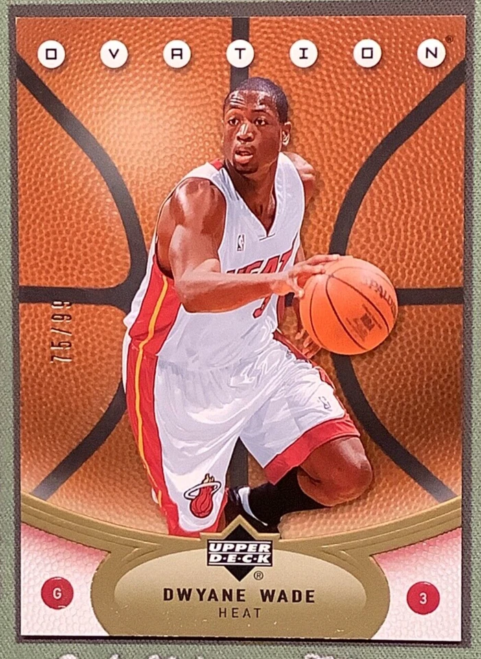 2006-07 Upper Deck Ovation GOLD Basketball #42 Dwyane Wade /99 Miami Heat  - Image 1 of 3