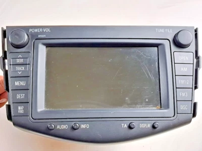 Toyota Rav4 Radio Gps Navigation Head Unit 2007 Suv 4/5dr Yeff011228a (06-12) - Image 1 of 4