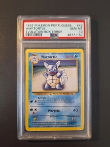 1999 Pokemon Portuguese Wartortle PSA 10 Evolution Box Error WOTC LOW POP - Picture 1 of 2