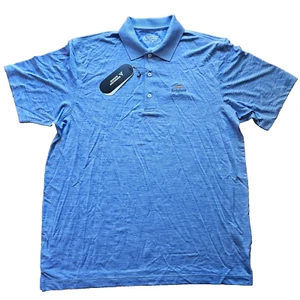 NEW Bermuda Sands Men's Size L Large Polo Golf Shirt Short Sleeve Blue Logo Work - Picture 1 of 11