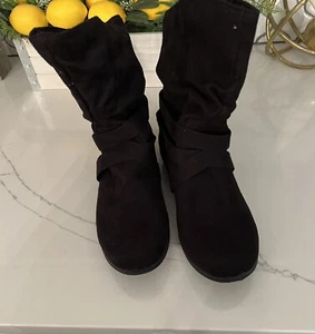 Rampage Cresting Black Fx Suede Boot Size 9 - Picture 1 of 9