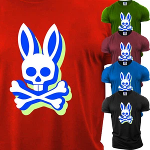 Bone Rabbit Happy Easter Day Men's Short Sleeves T-Shirt Summer Graphic Gift Tee - Picture 1 of 12