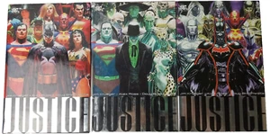 DC Comics Justice Vol 1 2 3 Ross & Krueger 2006 libro completo copertina rigida lotto di 3 - Foto 1 di 17