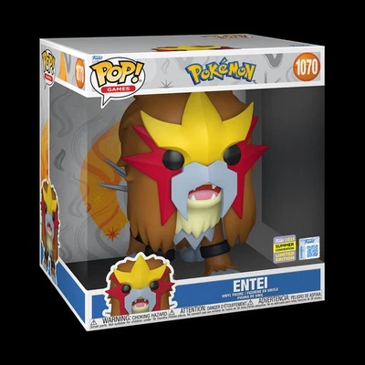 POKEMON - POP FUNKO JUMBO VINYL FIGURE - 1070 ENTEI 25CM FUNSIDE EXCL - Immagine 1 di 2