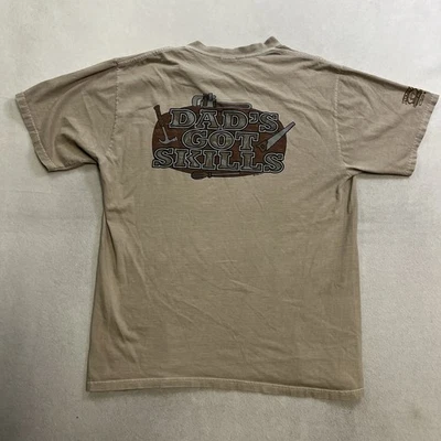Vintage 90s Crazy Shirt “Dad’s Got Skills” Shirt Men’s Large Kona Coffee Dyed - Image 1 of 4