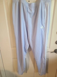 ADIDAS Tiro Track Pants 2XL Mens Blue Dawn White Tapered - Picture 1 of 11