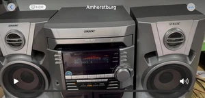 Sony HCD-BX2 MUSIC System silver WITH 2X SPEAKERS - CD player has issues - Picture 1 of 12