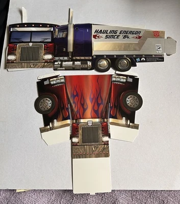 RARE 2011 SDCC TRANSFORMERS OPTIMUS PRIME ENERGON BOOTH PROMO DISPLAYS X 2  - Image 1 of 4