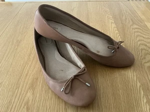 Women’s Lands End Brown Flat Ballet Shoes Size 6.5 - Picture 1 of 9