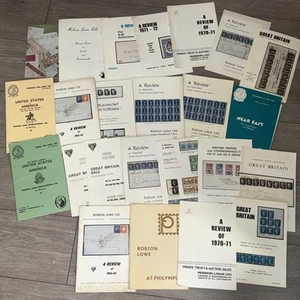ROBSON LOWE LONDON POSTAL HISTORY AUCTIONS CATALOGUES Bundle - Picture 1 of 9