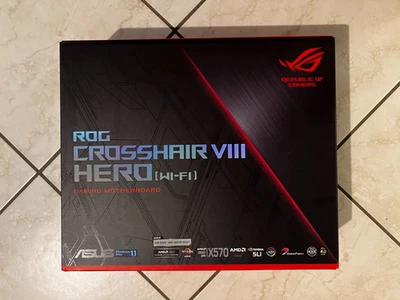 ASUS ROG Crosshair VIII Hero (Wi-Fi) X570 AMD AM4 ATX Motherboard - Immagine 1 di 4