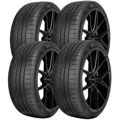 (QTY 4) 235/45R18 Nexen N5000 Platinum 98W XL Black Wall Tires Foto 1 de 4