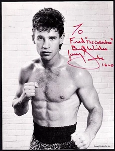 JOEY GAMACHE BOXER ORIGINAL AUTOGRAPH SIGNED 8x10 PHOTO - Picture 1 of 1