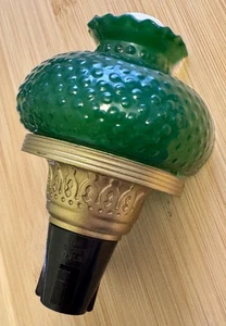 Vintage Plug In Nachtlicht Grün Hobnail Antik Licht Nachbau General Electric - Bild 1 von 5