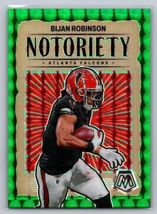 2024 Panini Mosaic #11 Bijan Robinson Notoriety Mosaic Green - Picture 1 of 2