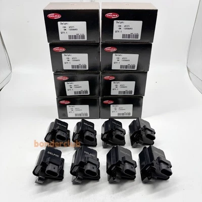 8 Pack Delphi UF271 12558693 Ignition Coils For Chevy GMC 4.8L 5.3L 6.0L D581 - Изображение 1 из 4