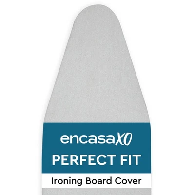 Ironing Board Cover and Pad 53"x17.7" - Metallised 'Silver Super Luxury' with... - Image 1 of 4