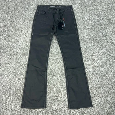 Cowgirl Tuff Co Jeans Womens 30 Long Black Bootcut Western Riding Denim Waxed - Image 1 of 4