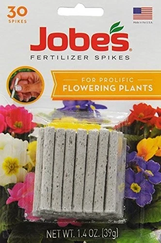 Picos de alimentos fertilizantes para plantas internas/externas Jobe's Flower - Pacote com 30 - Imagem 1 de 1
