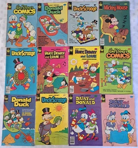 12 Vintage 1980's Disney Comics - Donald Duck, Uncle Scrooge, Micky Mouse + More - Bild 1 von 8