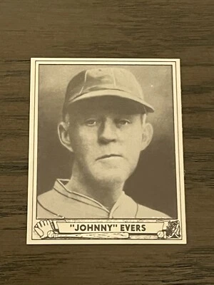 1986 CCC 1940 Play Ball Reprint Johnny Evers #174 Chicago Cubs - Image 1 of 2